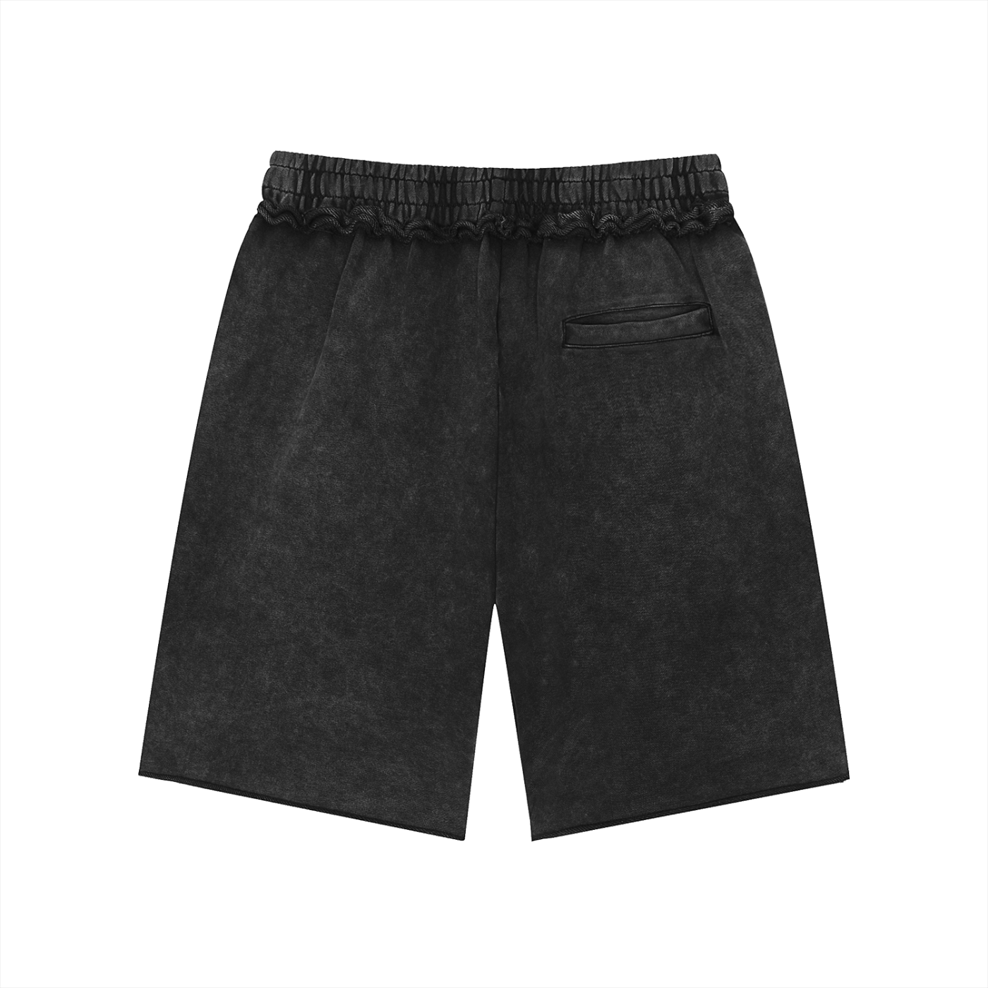 Mineral Wash Raw Edge Shorts