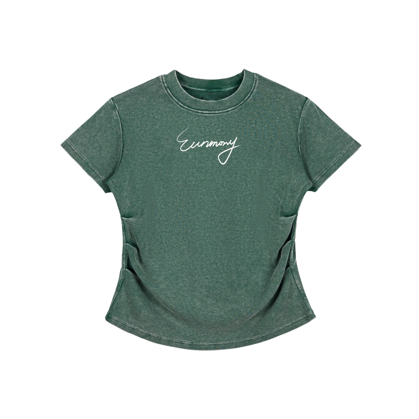 Vintage Washed Bodycon Cotton T-Shirt