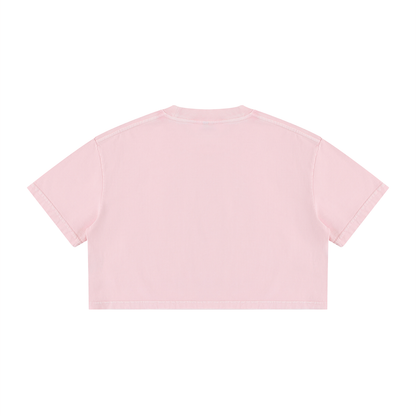 Mineral Wash Cotton Crop T-Shirt