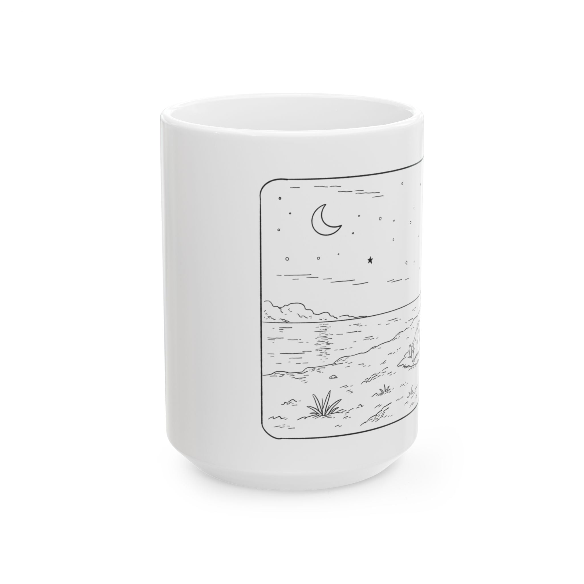 Scenic Night Ocean Mug (15oz)