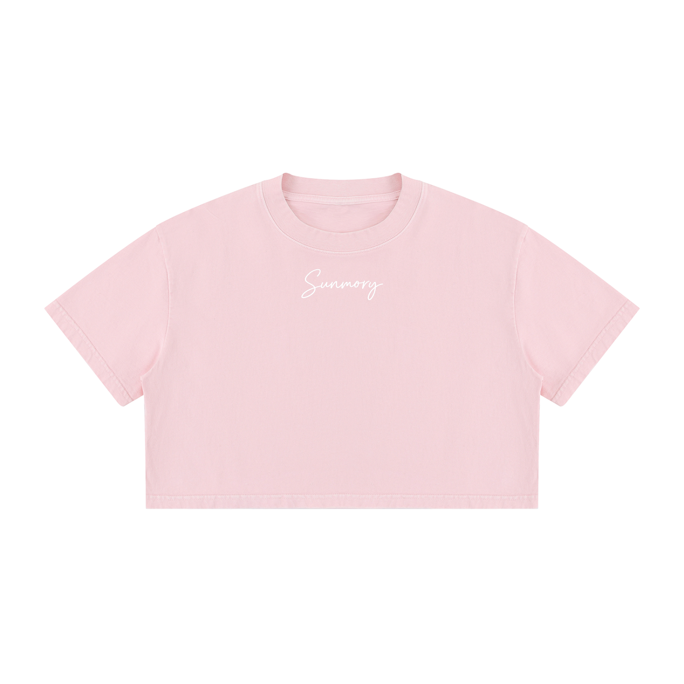 Mineral Wash Cotton Crop T-Shirt