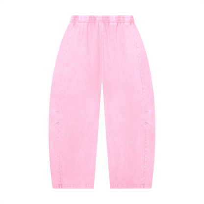 Mineral Wash Barrel Leg Pants