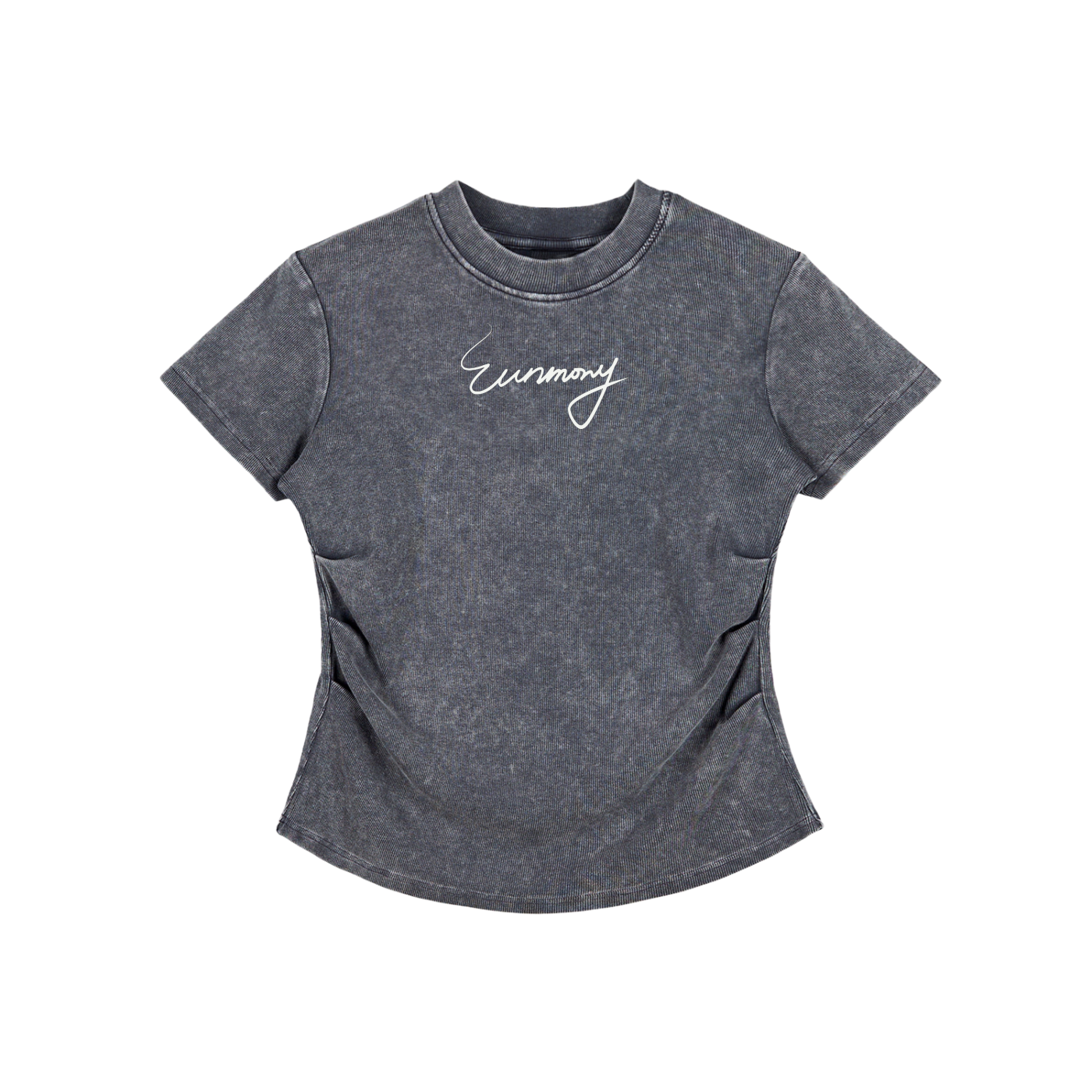 Vintage Washed Bodycon Cotton T-Shirt