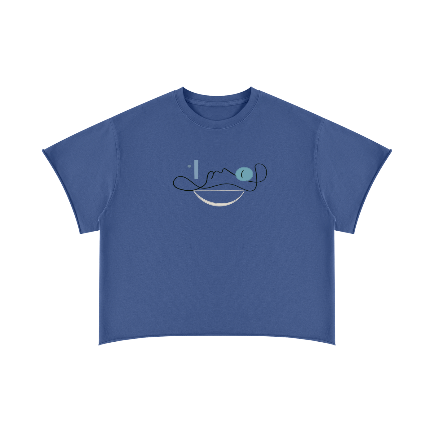 Boxy Raw Edge T-Shirt