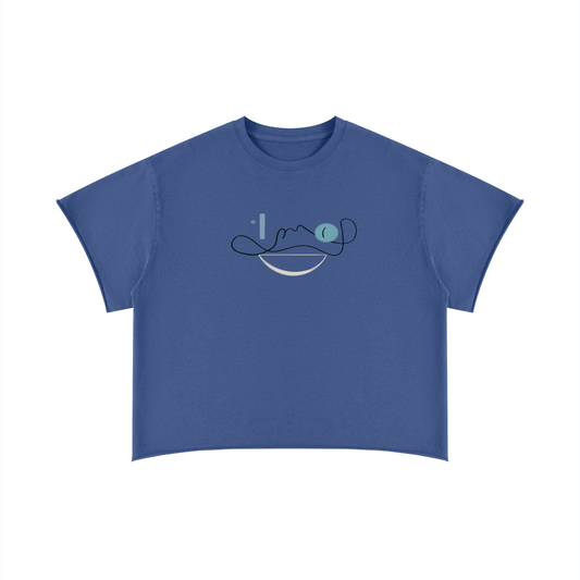 Boxy Raw Edge T-Shirt