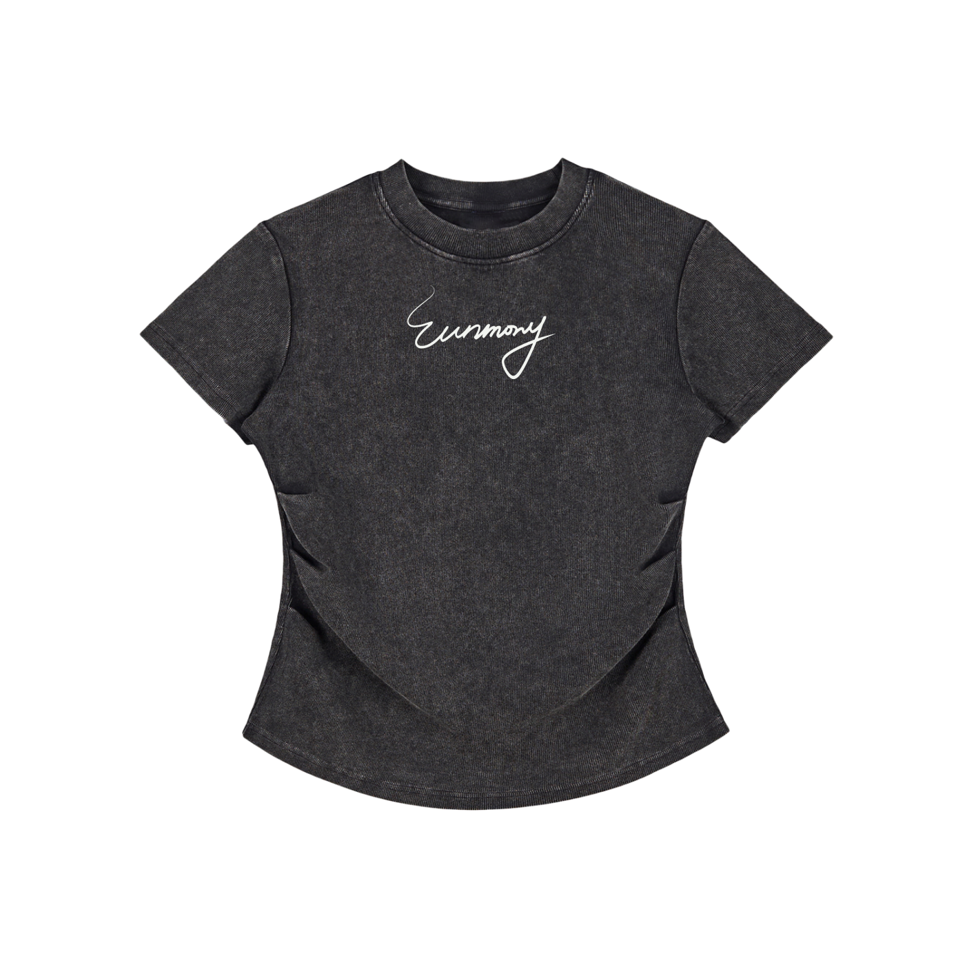 Vintage Washed Bodycon Cotton T-Shirt