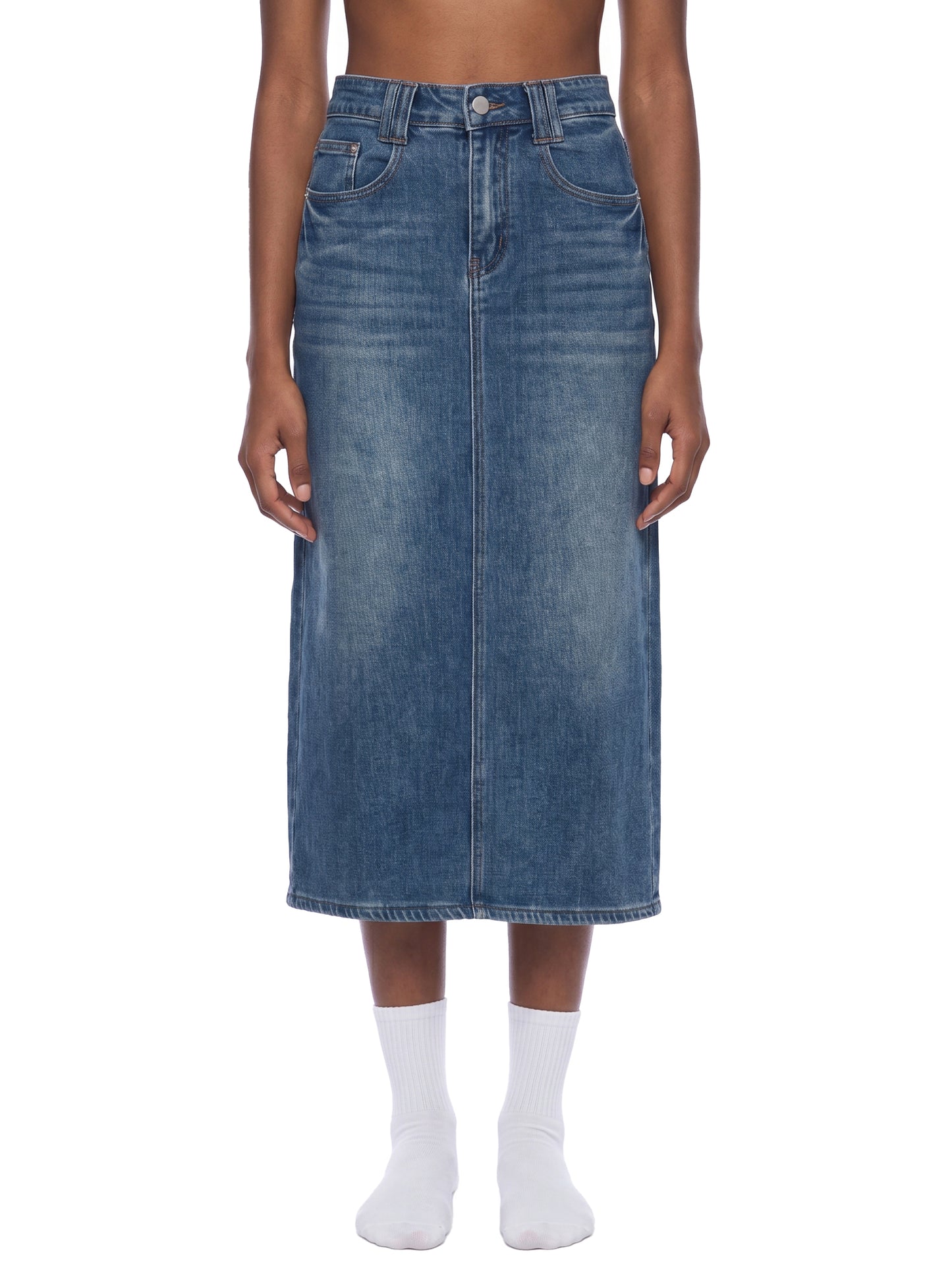 Women’s Vintage Wash Denim Skirt