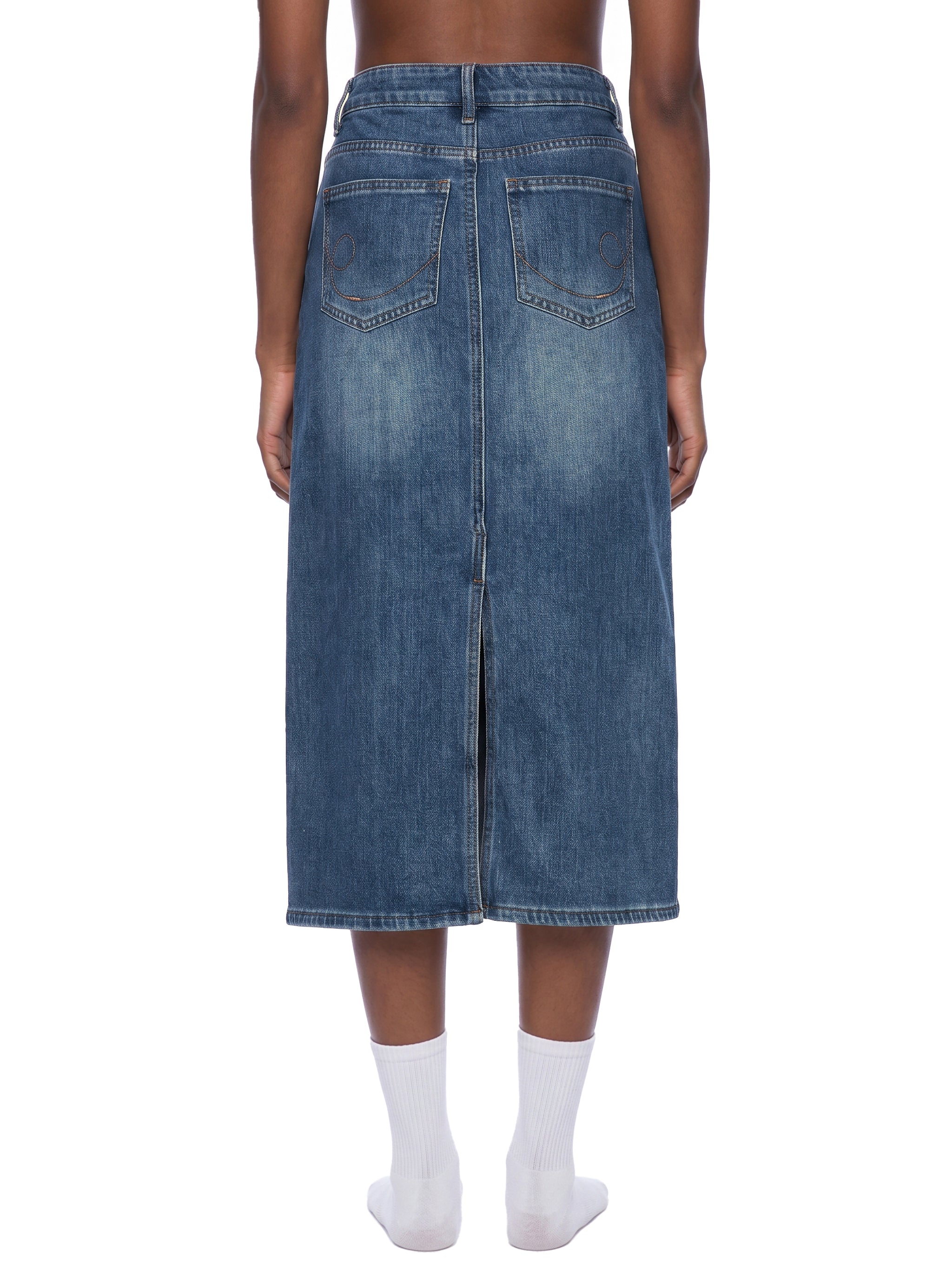 Women’s Vintage Wash Denim Skirt