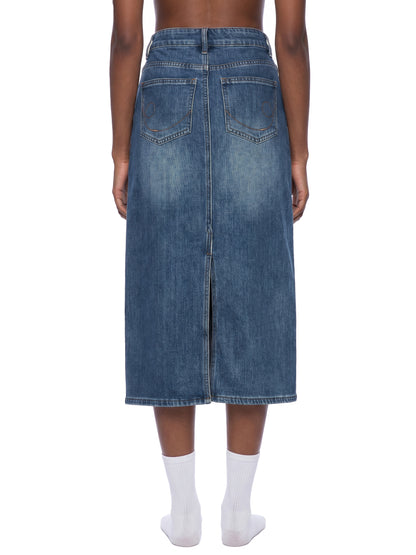 Women’s Vintage Wash Denim Skirt