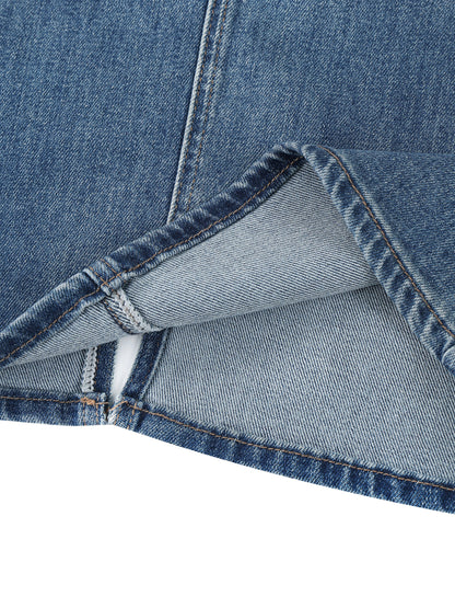 Women’s Vintage Wash Denim Skirt