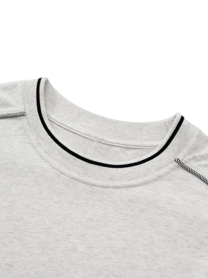 Oversized Contrast Tape T-Shirt