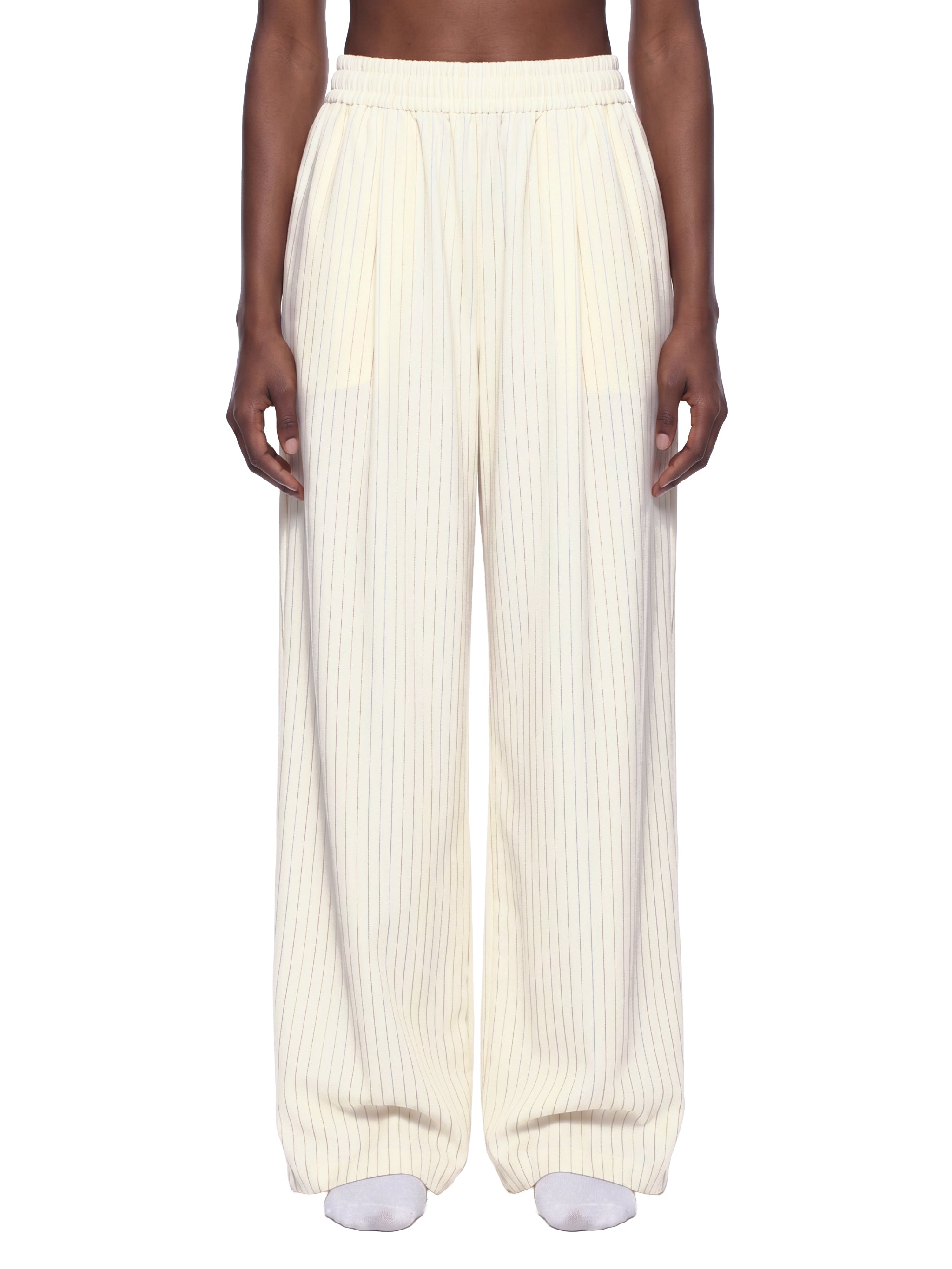 Striped Pleated Pants