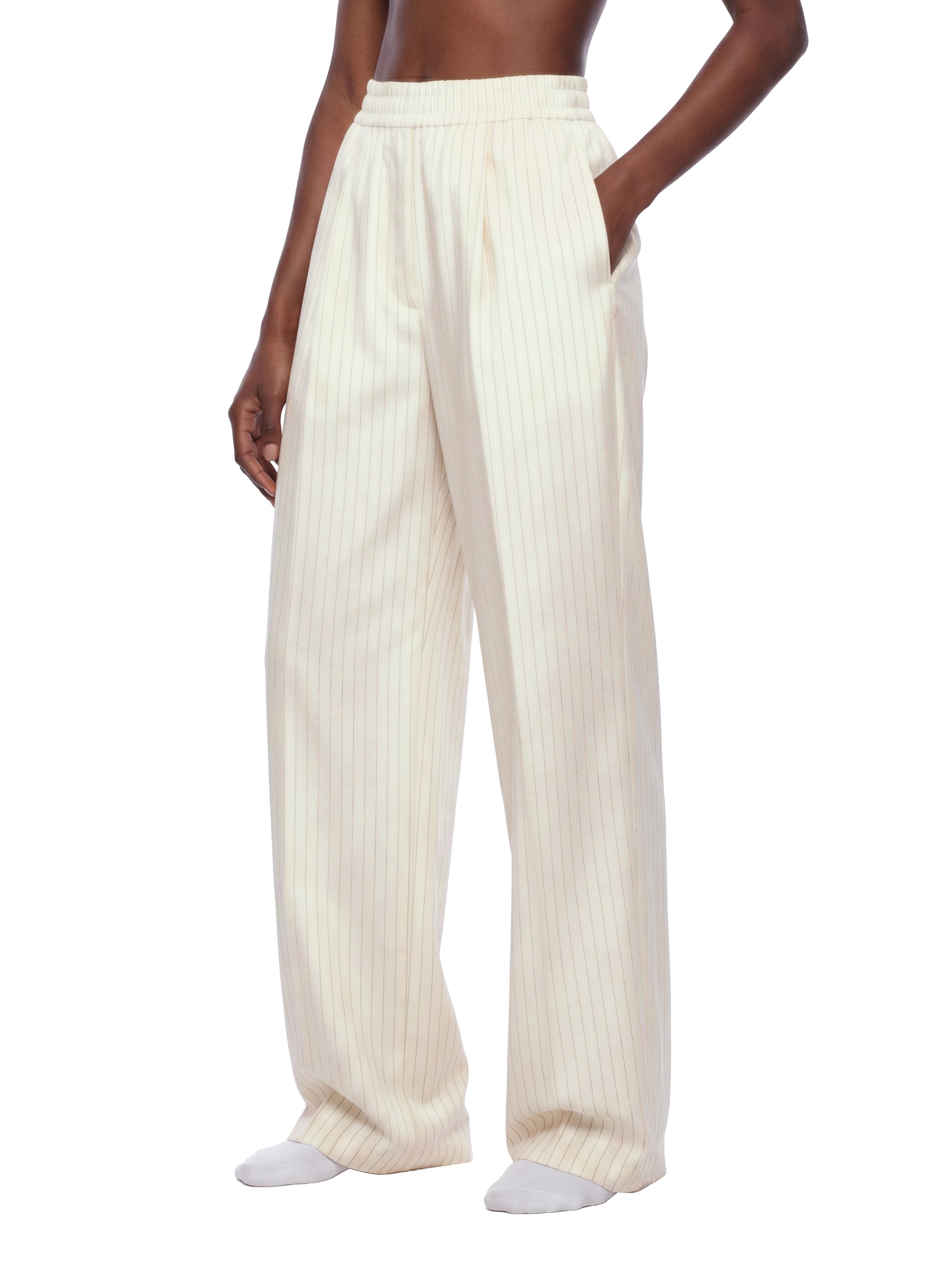 Striped Pleated Pants