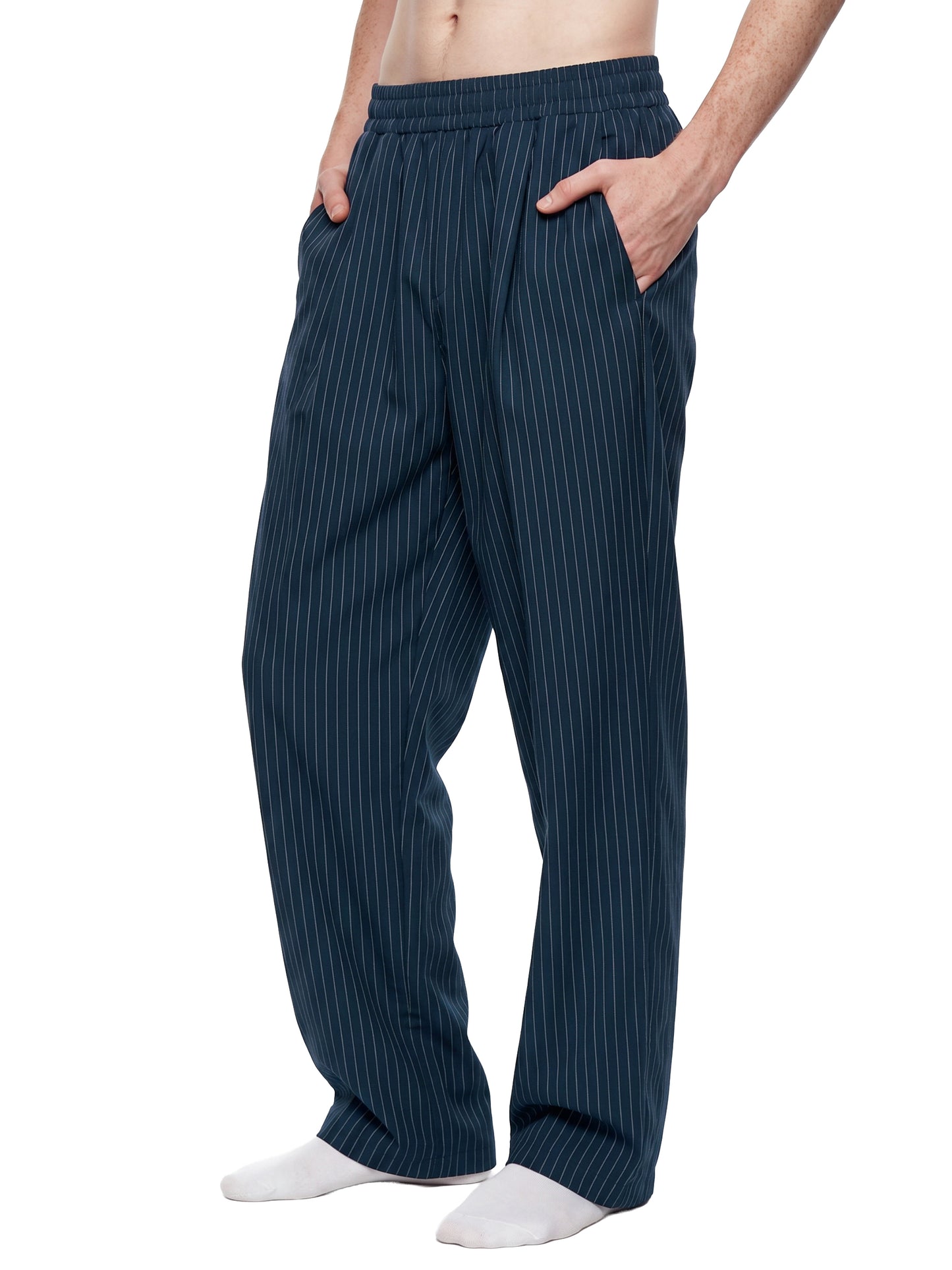 Striped Pleated Pants